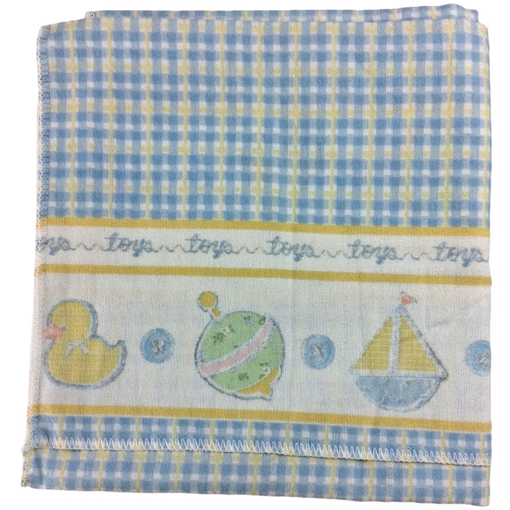 Flaw * Brand New Carter's Tykes Vintage Receiving Blanket Baby Toys Unisex 26x40